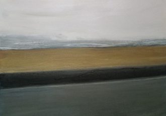 Minimalist landscape painting by Kelley Batson-Howard