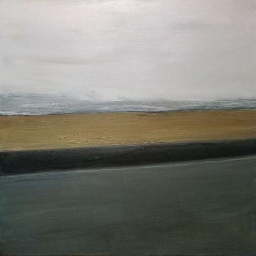 Minimalist landscape painting by Kelley Batson-Howard