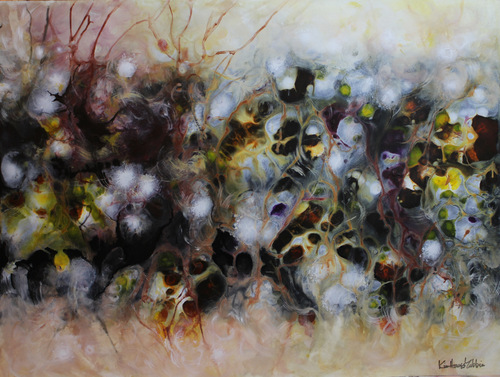 Abstract painting by Kim Howes Zabbia