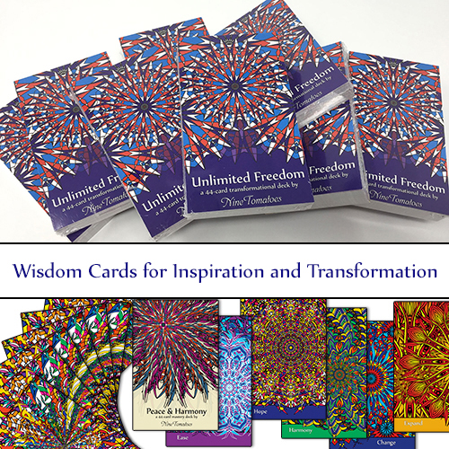 Spiritual card decks by artist Dana Weekley