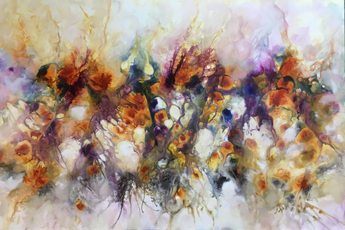 Abstract painting by Kim Howes Zabbia