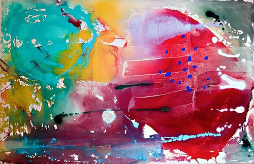 Abstract painting by Larry Wolf