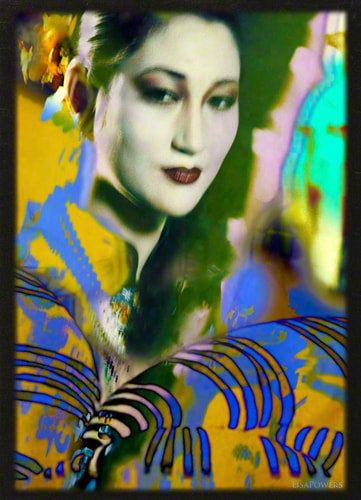 Photograph of a Chinese empress in imperial Yellow by Lisa Powers