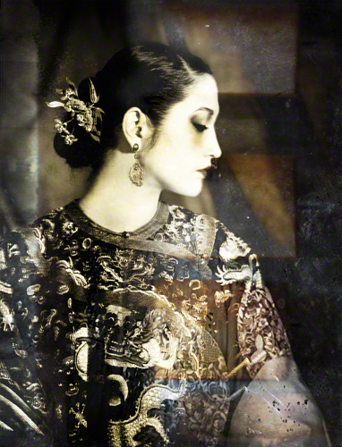 Photograph of a Chinese empress in profile by Lisa Powers