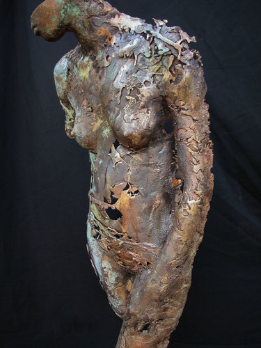 Bronze sculpture of Andromeda by Gabrielle Fischer