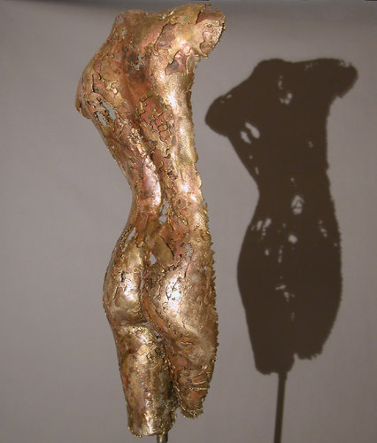 Bronze sculpture of Athena by Gabrielle Fischer