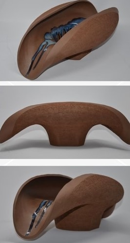 3 views of a contemporary bowl by Daniela Kouzov