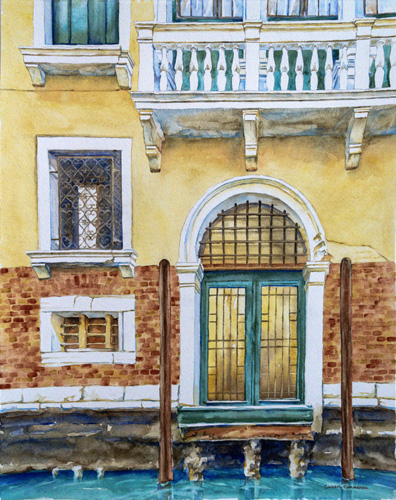 “Vecchia Murano, Venezia” Watercolor by Kimberly Cammerata
