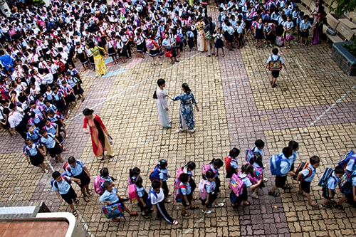 “Saigon School Children” Digital Photography by Robert Dodge