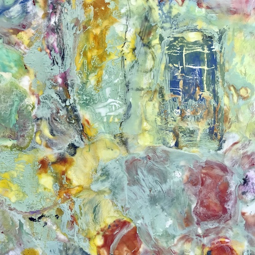 Encaustic abstract painting by Patricia Leeds