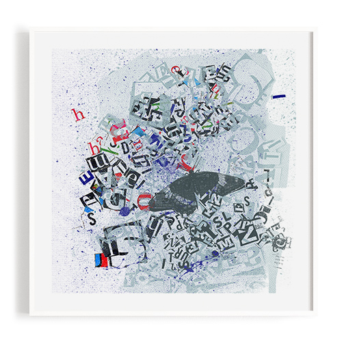 Abstract digital art giclee print by John Bolster