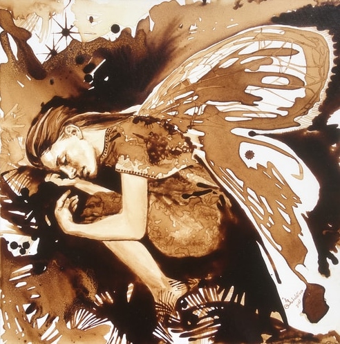 Painting of a fairy by Ilona Zabolotna