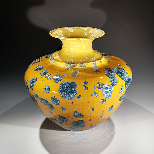Crystalline glaze vase by Morgan Harris