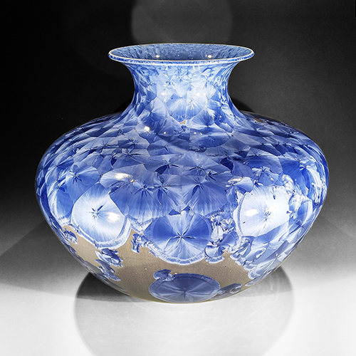 Crystalline glaze vase by Morgan Harris