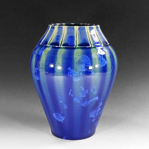 Crystalline glaze vase by Morgan Harris