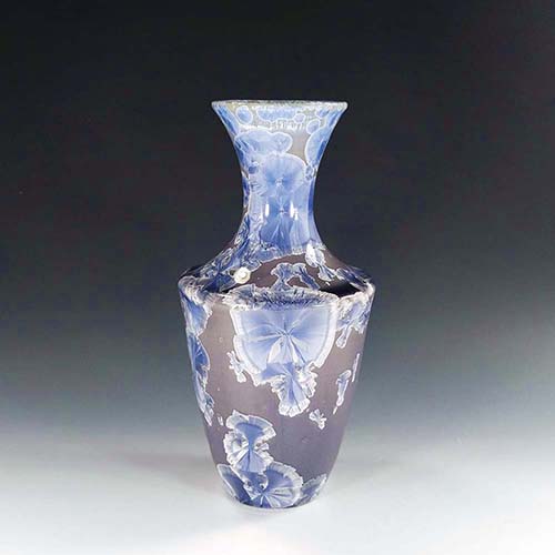 Crystalline glaze vase by Morgan Harris