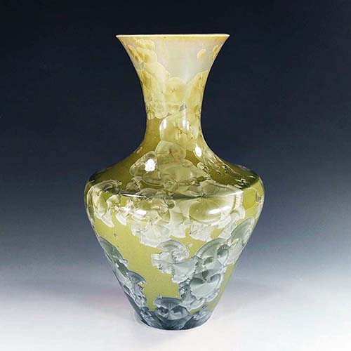 Crystalline glaze vase by Morgan Harris