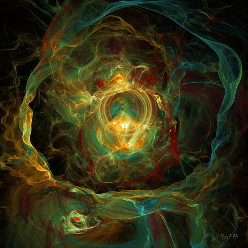 Abstract digital fractal image by Diana de Avila