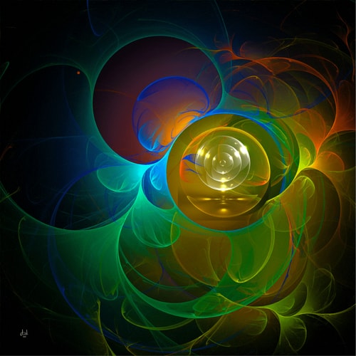 Abstract digital fractal image by Diana de Avila