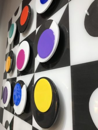 Dimensional 3D abstract artwork up close