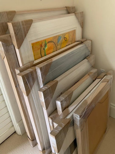 frame on frame stacking when shipping art