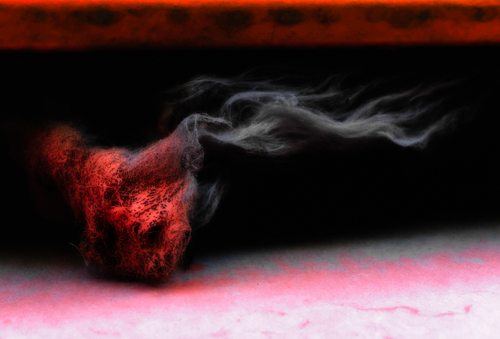 abstract photograph in orange and pink