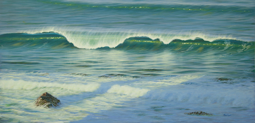 painting of the ocean by Mark Waller