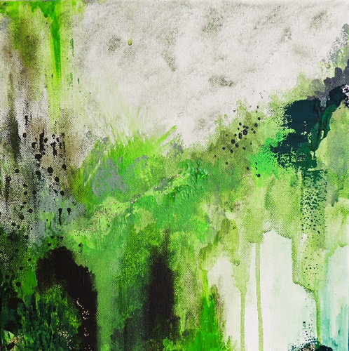Abstract mixed media painting by Melissa Groth
