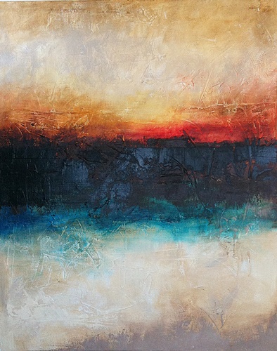 Abstract painting by Stephanie Aarons