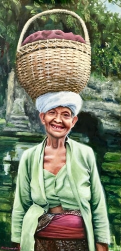 Portrait of an Indonesian woman named Selamat by Edi Matsumoto