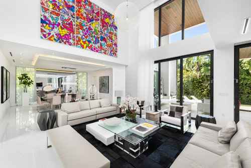 High-end Miami Luxury Property with Britto Mural