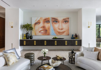 Portraits by artist Gavin Rain in a real estate setting