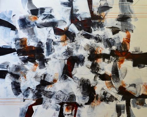 Contemporary abstract painting by Johanne Brouilette