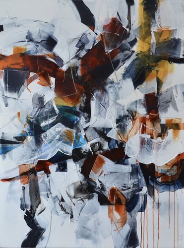 Abstract painting by Johanne Brouilette
