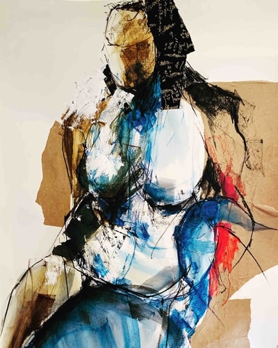 abstract figurative art by Gina Yu