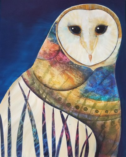 Owl Spirit painting by Pegi Smith