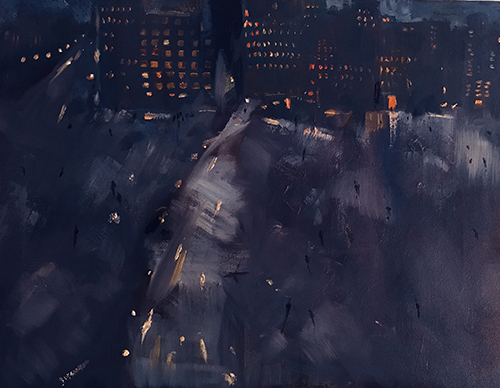 abstract city scape of Kupchino by Nataliya Gurshman