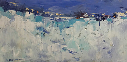 abstract winter landscape by Nataliya Gurshman