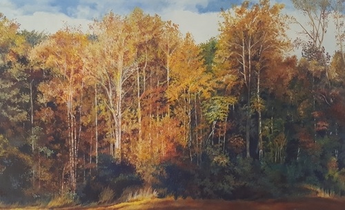 autumn landscape painting by Gayle Isabelle Ford