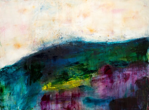 abstract oil and cold wax painting by Éadaoin Glynn