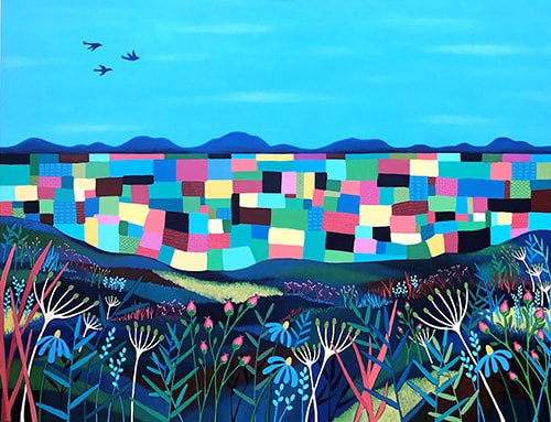 stylized landscape by Lisa Frances Judd