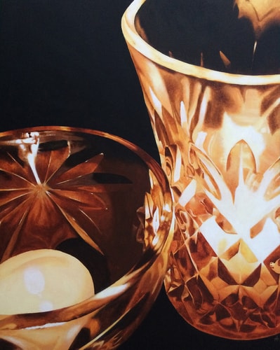 candle lit still life by Isobel Hamilton