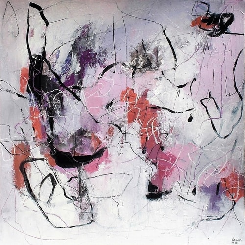 abstract mixed media art by Conny Lehmann