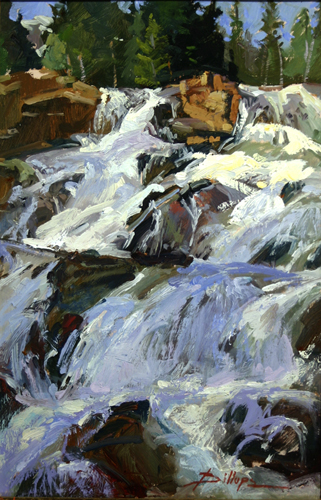 painting of a waterfall by Betty Jean Billups