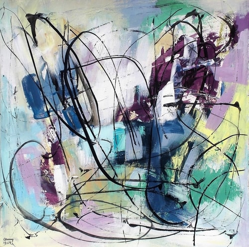 abstract mixed media art by Conny Lehmann