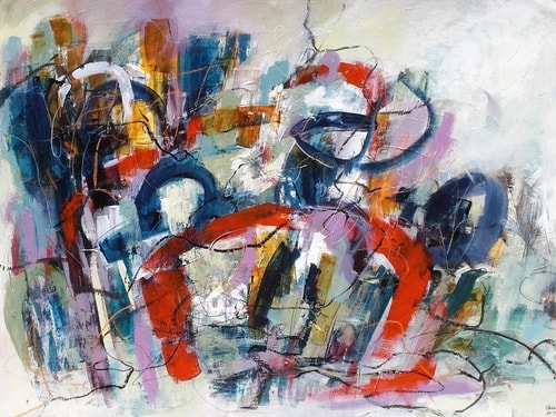 abstract mixed media art by Conny Lehmann