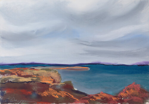 pastel landscape of Peninsula State Park WI 4 by Ann Schaffer