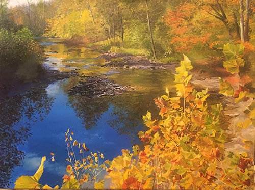 oil autumn landscape by Dan Knepper