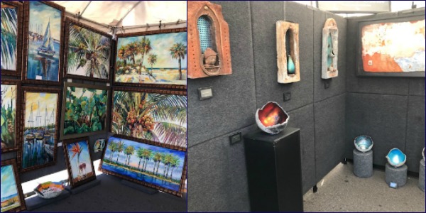 Art show booth display comparison