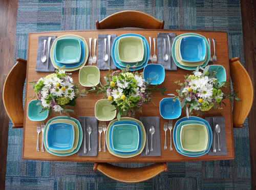 Table Set with Handmade Pottery by Dara Hartman